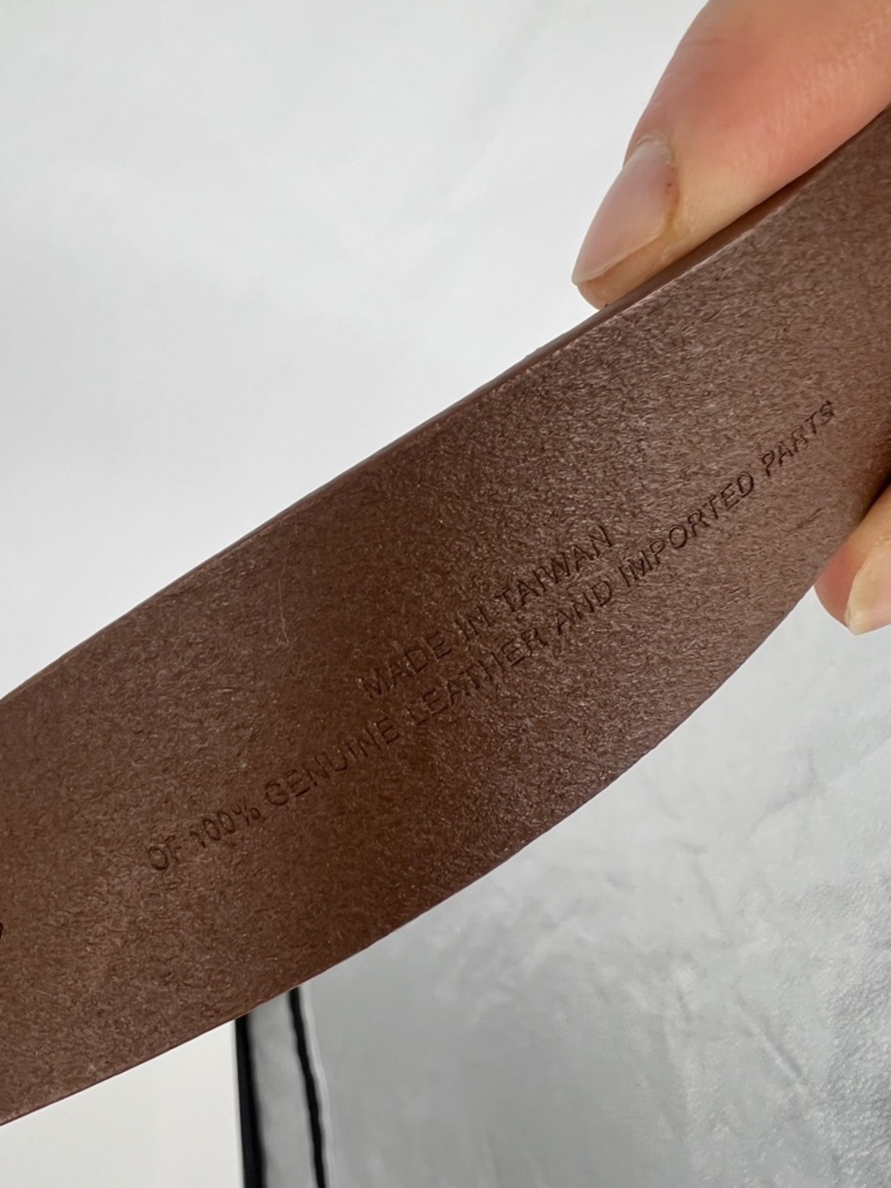Madewell Brown Suede Belt with Brass Oval Buckle NW392 - Picture 7 of 8
